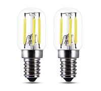 Ampoule 24V E14 3W DC Blanc Chaud 2700K pour Porte de Garage, 250LM, Lampe Portail 25W equivalent, T22 E14 12 Volt LED Filament, DC 12V 24 Volt E14 Petite LED, non-dimmable, lot de 2