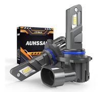 Ampoule 9012/HIR2 LED Voiture 100W 20000LM 6500K Blanc Froid, 500% de Luminosité, LED Phare Kit Lampes Remplacement pour Halogènes, 1:1 Taille, Plug and Play, Aucun Adaptateur Requis (2 Lampes)