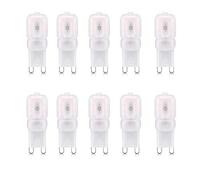 Ampoule à capsule LED G9 dimmable, ampoule givrée 18W 20W 30W équivalente, paquet de 10, blanc chaud 230 lumen 3000K, idéale pour l'éclairage domestique, 220-240V 360 degrés