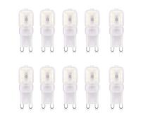 Ampoule à capsule LED G9 dimmable, ampoule givrée 18W 20W 30W équivalente, paquet de 10, blanc froid 240 lumens 6000K, idéale pour l'éclairage domestique, 220-240V 360 degrés [Classe énergétique A ++]