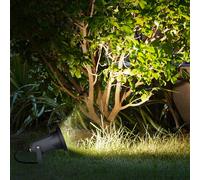 Ampoule à Enficher Extérieur Spot Tache Pointe Verre Noir Mobile GU10 IP44