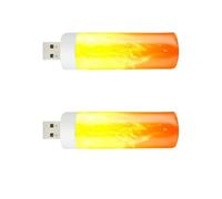 Ampoule à flamme avec effet de feu naturel - Lumière LED rechargeable par USB, ampoule à flamme à économie d'énergie pour la maison, le jardin, les fêtes et le camping | Éclairage de cheminée décorati