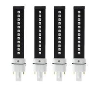 Ampoule à polymérisation UV 9W, Tube de lampe LED UV, sèche-ongles, Machine à lumière à polymériser, Source 365 + 405nm Haute énergie, largement utilisé(4PS_12LED)
