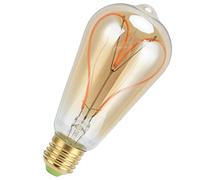 Ampoule, Ampoule LED en Forme de Coeur Ampoule Rétro à Filament LED Ampoule Vintage E27 4W 2300K 220LM Spirale Flexible à Transmission Lumineuse élevée, Ampoule LED (Gold)