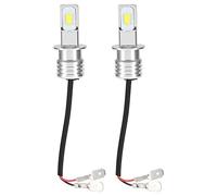 Ampoule antibrouillard 2pcs H3 80W 8000K 12-24V accessoire LED blanche avec décodage pour voitures universelles feux led h3+h3 led cree+ampoule led h3 ampoule halogene h3 24v ampoule halogene h3 24v