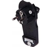 Ampoule avec griffe noir 7mm 2P+Z 16 A, 3500W Avec Erdung
