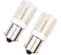 Ampoule Ba15s Led P21w 12v 24v, 4w Blanc Froid 6000k, Étanche Lampe, Pour Bateau, Rv, Auto Voiture, Feux De Recul, Feux De Jours, Etc (Lot De 2)