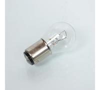 Ampoule blanche BA15d 12V 21W Flosser ergots face à face compatible avec moto auto