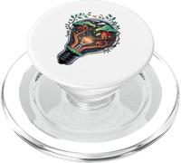 Ampoule Cabane Arbre Forêt Maison Nature Énergie Verte Rêve PopSockets PopGrip pour MagSafe