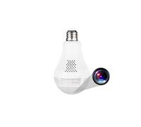 Ampoule Caméra Espion 360° Infrarouge HD Bidirectionnelle WiFi + SD 64Go
