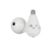 Vidéosurveillance YONIS Ampoule Caméra Espion De Surveillance HD 2Mp 360° Wifi Ip E27 Vision Nocturne Ir + SD 32Go