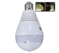 Ampoule Caméra Espion HD 1.3Mp 360° Voix Bidirectionnelle IP Wifi Vision Infrarouge + SD 4Go YONIS