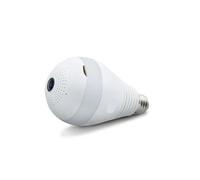 Ampoule Caméra Ip Panoramique A 360 Degrées Connectée Android iOs E27 Wifi + SD 4Go