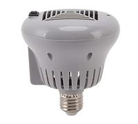 Ampoule Chauffante E27 50 W-100 W Réglable à 3 Vitesses pour Animaux de Compagnie avec Boîtier Gris Ignifuge - Lampe pour Reptiles et Petits Animaux Toutes Saisons pour le