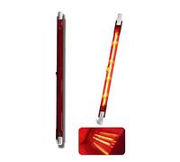 Ampoule Chauffante Infrarouge 1000W 254mm, Ampoule Infrarouge Dimmable, Lampe Chauffante Halogène Rubis, Lampe Halogène Quartz pour Chauffage Heatmaster U3, 240V Tubes R7s 1000Lm, 10mm Ø, Paquet de 2