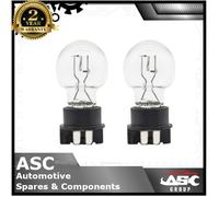 Ampoule Claire 19W 12V WP3.3x14.5/3 Brouillard Recul Stationnement DRL Frein x2