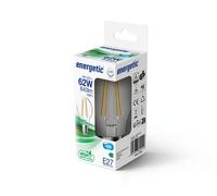 Ampoule E27 standard A60, verre transparent - blanc froid 4000k 840l. - Energetic