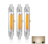 Ampoule COB LED R7S 78mm 15W Dimmable, Blanc Naturel 4500K, Équivalent Lampe Halogène J78 150W, Angle de Faisceau 360°, 1500LM Double Linéaire Lampe 78mm R7S pour Projecteur Applique Murale, 3 Pièces