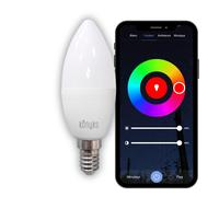 Ampoule connectée Antalya Easy E14 - LED Wi-Fi + Bluetooth E14 Blanc + Couleurs RGB