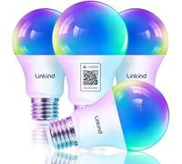 Ampoule Connectée Matter, Ampoule Led E27 Wifi Intelligente, Multicouleurs Rgb &1800K-6500K, Dimmable, Compatible Avec Alexa Et Google Home, 9W Équivalent 60W, Commande Vocale, 4 P[DEN5283413]