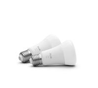 Philips Hue Ampoule connectée LED A60 – 2700K 9,5W 1100 lm réglable Alexa/Google/Apple – Pack de 2