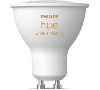 Ampoule connectée - PHILIPS HUE White - 929003666901 - GU10 - Lumière blanche douce - Bluetooth - Contrôle vocal