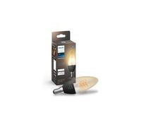 Ampoule connectée Philips Hue White E14 Filament Flamme 4.5W Transparent