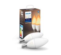 Philips Hue White Ambiance flamme 6W E14 x2 - Neuf