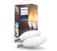 Philips Ampoule LED Hue White Ambiance flamme E14 Bluetooth Alexa Google HomeKit Pack de 2