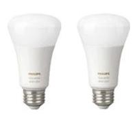 Philips Ampoules LED connectées Hue White & Color Ambiance E27 – équivalent 60W, 800 lm, pack de 2