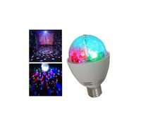Ampoule culot E27 jeu de lumière LEDs RVB 3x1W effet ASTRO rotatif