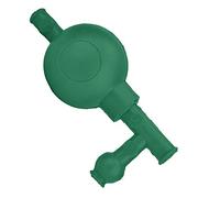Ampoule d'Aspiration Poire à Aspiration en Caoutchouc Pipette de Pression Remplisseur Quantitatif Jetable de Laboratoire avec 3 Valves (Green)