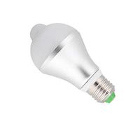 Ampoule de capteur de mouvement E27, ampoule LED infrarouge PIR, activée automatiquement par le mouvement, pour porte d'entrée, couloir, escaliers, sous-sol, garage(BLANC)