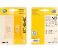 Ampoule 12v W5w 5w Hella 8gp 003 594-123 Bli2 (vendu À L'Unité)