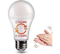 Ampoule de contrôle de la lumière à 3 claps pour lampe de table de chambre à coucher, solution marche/arrêt activée par le son, détection de claquement, maison intelligente, vu à la télévision, blanc