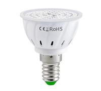 Ampoule de croissance LED E14 48 diodes lumière pour plantes à spectre rouge et bleu d intérieur puces haute faible consommation énergie longue durée vie favorise la photosynthèse adaptée aux semis su