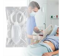 Ampoule de drainage des plaies 200 ml avec tube - Collecteur de liquide post-procédure en silicone avec valve anti-fuite, réservoir de liquides corporels à usage unique (200 ml)