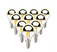 Ampoule de filament du globe LED de la bulle G45 de miroir doré, éclairage décoratif blanc chaud de la base 4W / E14 / 2700K LED, pour l'ampoule à la maison de Dimmable,6pcs