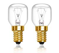 Ampoule de Four E14 Dimmable, Résistante à 300 Degrés, Ø29x58MM, 360LM 2700K Blanc Chaud, AC 220-240V, Ampoule E14 pour Four, Micro-ondes, Réfrigérateur, Lampe à Sel, Lot de 2