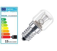 Philips Oven Bulb T22 E14 15w One Size Clear