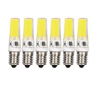 Ampoule de Lampe E14 COB, Variable 50 000 Heures de Dissipation Thermique, 6 Pièces, Ampoule de Base E14 220 V 9 W 500 LM, pour Maison, Bureau, Centre Commercial, Lustre,