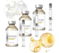 Ampoule De Levage Intensive En Peptides De Soie, SéRums Au CollagèNe Profond Pour Le Raffermissement Et Le Lifting Du Visage,（3Pcs）