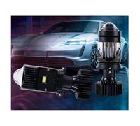 Ampoule de phare de projecteur LED H4, double lentille LED, mini projecteur laser Y3 tricolore, faisceau haut/bas 55 W T