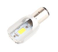 Ampoule de Phare LED BA20D COB pour Moto, Faisceau Haut et Bas, Coque en Aluminium D'aviation, Durée de Vie de 50 000 Heures, Ajustement Universel, Lumière Uniforme Brillante