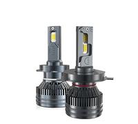Ampoule De Phare LED, Blanc Froid 6000 K Plus Lumineux, Durée De Vie des Ampoules LED Jusqu'à 60 000 Heures, Kit De Remplacement Halogène Plug-N-Play avec Ventilateur De Refroidissement, Lot De 2,H7