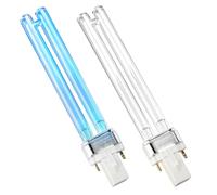 Ampoule de remplacement UVC 2X 9W G23 pour filtre de bassin HW-303b 304b 404b - Compatible avec SunSun 2401A - Lumière stérilisante ultraviolette