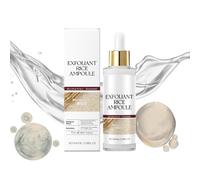 Ampoule de riz exfoliante, élimine les peaux mortes, les points noirs et les impuretés, active et hydrate la peau, rétrécit les pores (riz blanc)