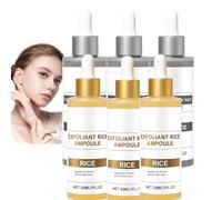 Ampoule de riz noir Sérum d'épluchement de riz blanc, scrub exfoliant de riz pour le visage et le corps - épluchement doux et minimisation des pores, nettoyage profond des pores (6)