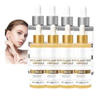 Ampoule de riz noir Sérum d'épluchement de riz blanc, scrub exfoliant de riz pour le visage et le corps - épluchement doux et minimisation des pores, nettoyage profond des pores (8)