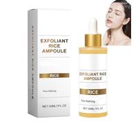 Ampoule de riz noir, sérum peeling au riz blanc, solution peeling visage noir et blanc,au riz et blanc,duo d'ampoules de riz brillant,minimisation des pores et hydratation en profondeur (Rice)